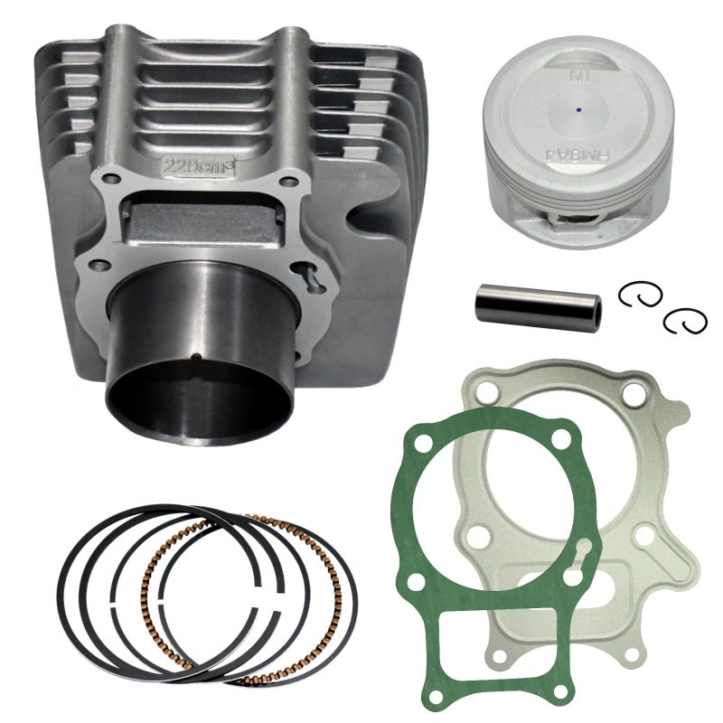 Tupo Premium Cylinder Piston Ring Gasket Top End Rebuild Kit Compatible with Honda Recon 250 Sportrax 250 TRX 250 TRX250 TRX250X TRX250EX TRX250TM TRX250TE 1997-2019 - Image 2
